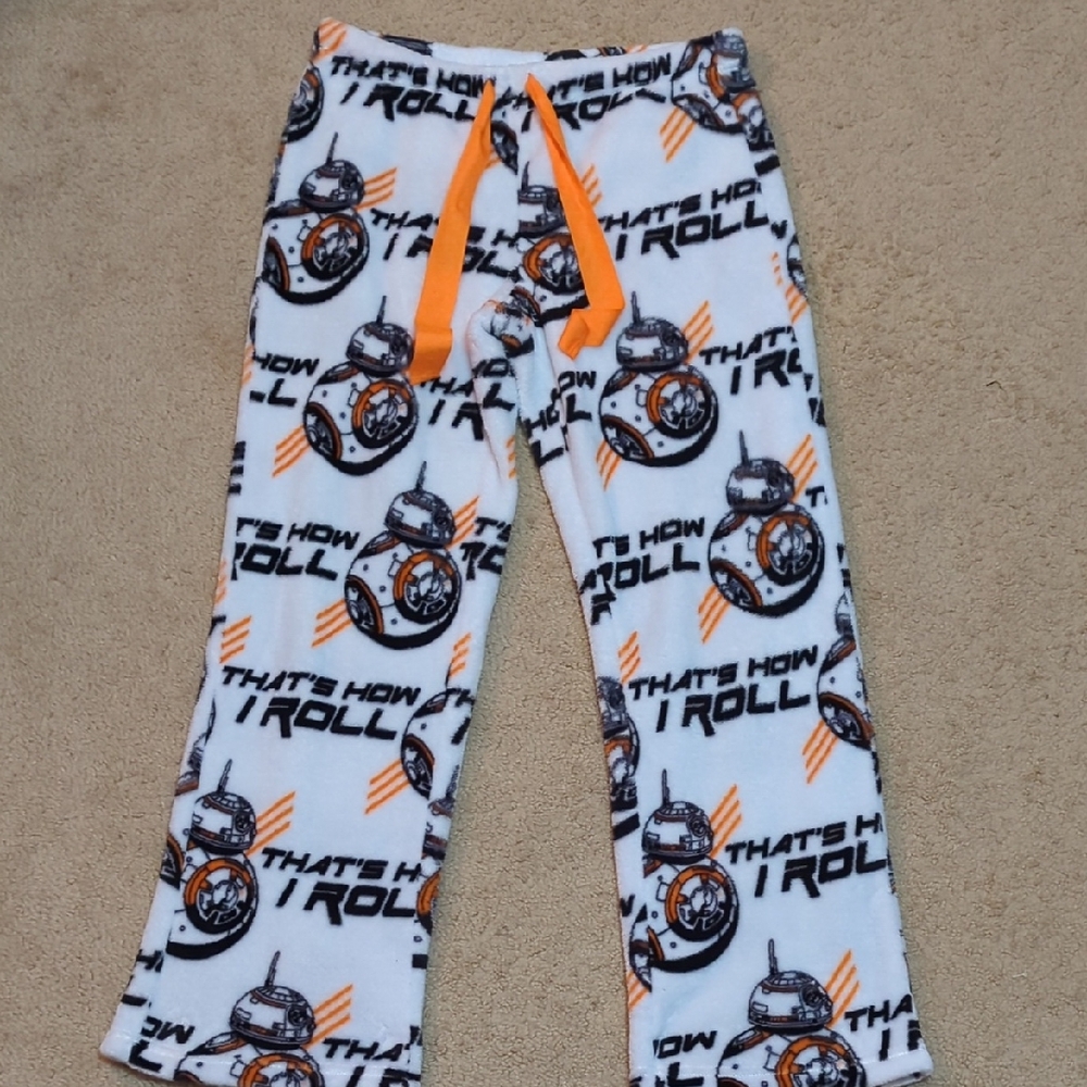BB8 Star Wars Fuzzy Pajama Pants